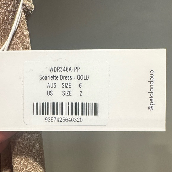 Petal & Pup Gold Scarlette dress - Picture 9 of 9